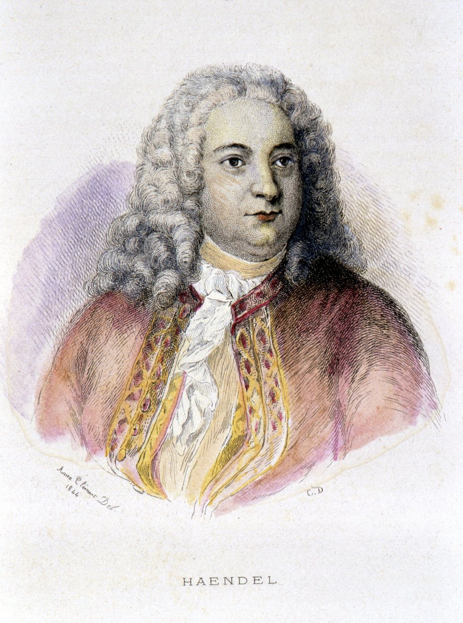 Portrett av George Frederick Handel (Georg Friedrich Handel av Unknown artist