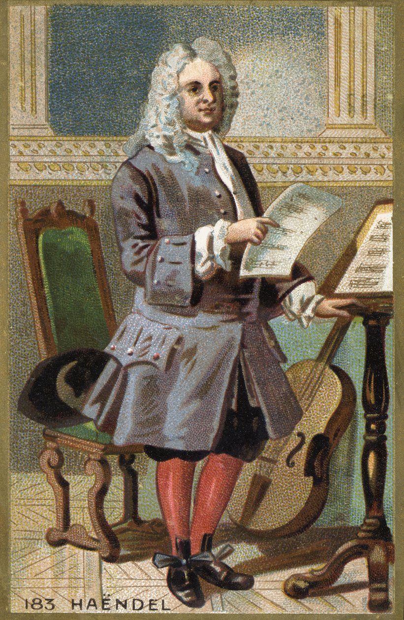 Portrett av George Frederick Handel (Georg Friedrich Handel av Unknown artist