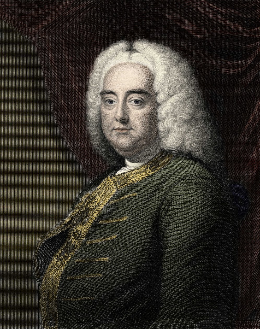 Portrett av George Frederick Handel (Georg Friedrich Handel av Unknown artist