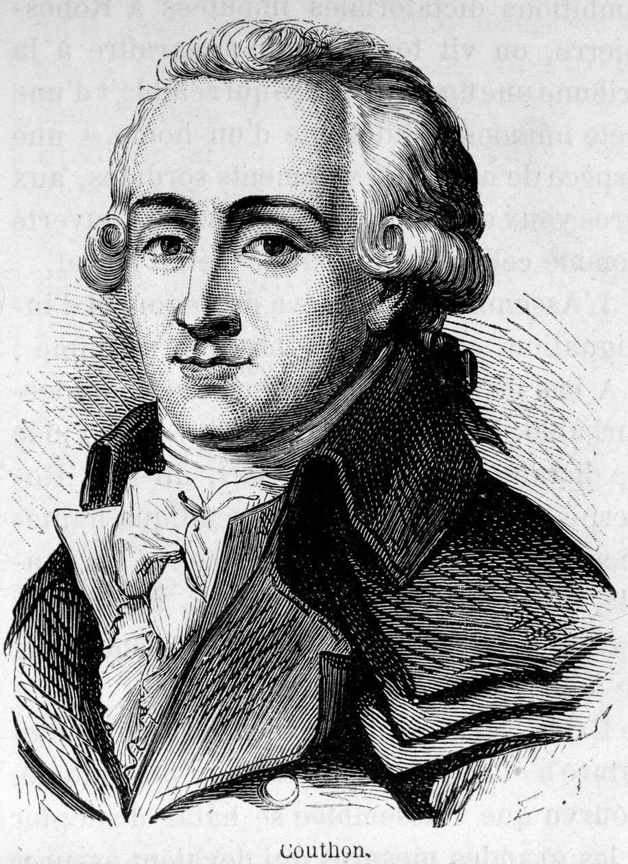 Portrait of Georges Couthon (1755-1794), French politician. av Unknown artist