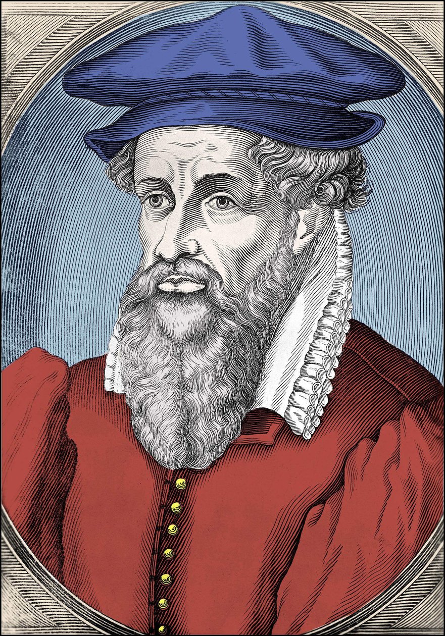 Portrett av Gerhard Kremer dit Gerardus Mercator (1512-1594) av Unknown artist