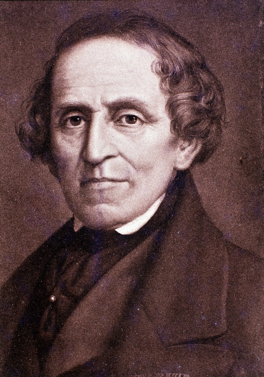 Portrett av Giacomo Meyerbeer (gravering) av Unknown artist