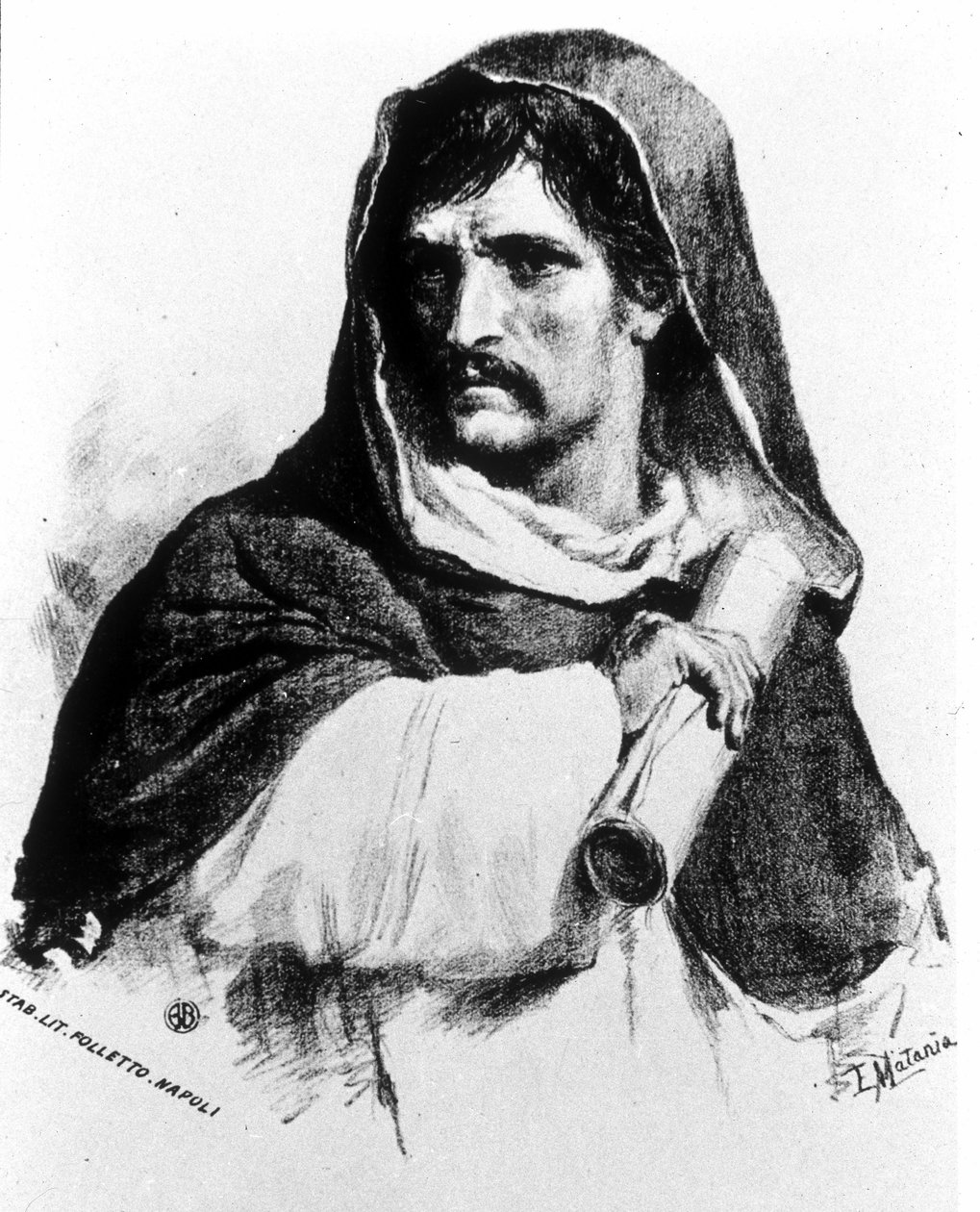 Portrait of Giordano Bruno (1548 - 1600) av Unknown artist