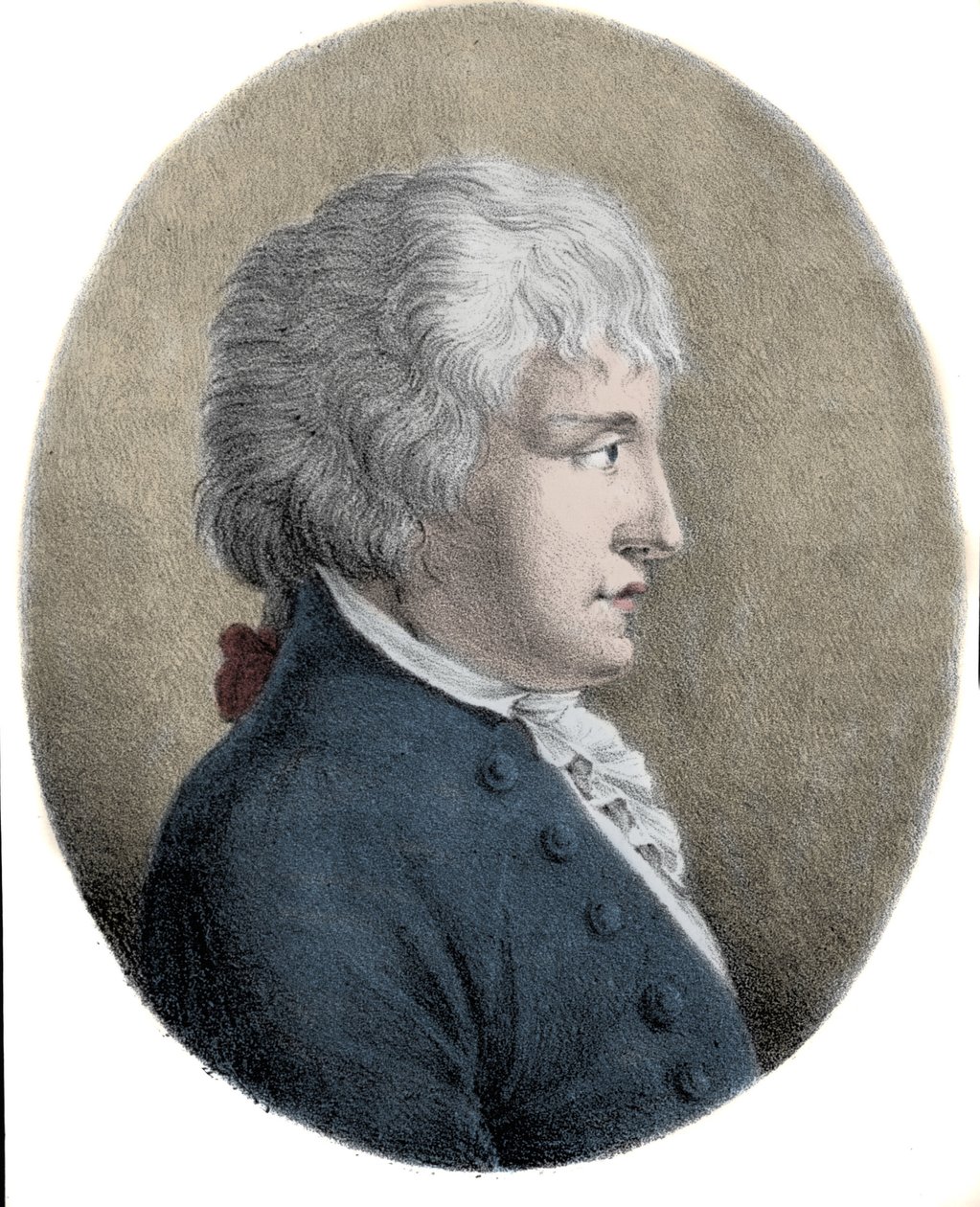 Portrett av Giovanni Battista Pergolesi (Jean Baptiste Pergolese, Jean-Baptiste) (1710 - 1736), italiensk komponist. Gravering fra 1800-tallet. av Unknown artist
