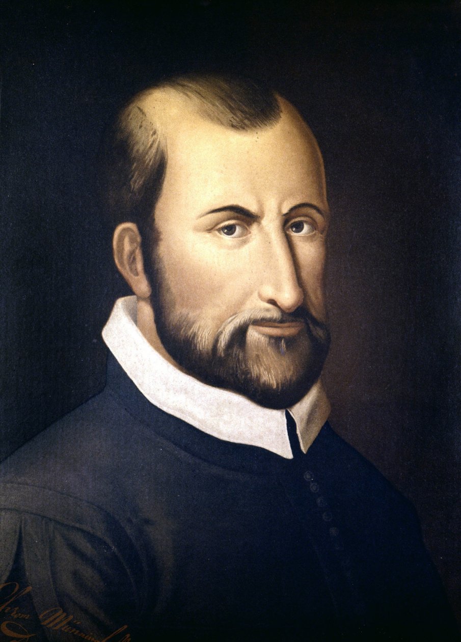 Portrett av Giovanni Pierluigi Da Palestrina (1525 - 1594), italiensk komponist, Conservatorio of Milan av Unknown artist