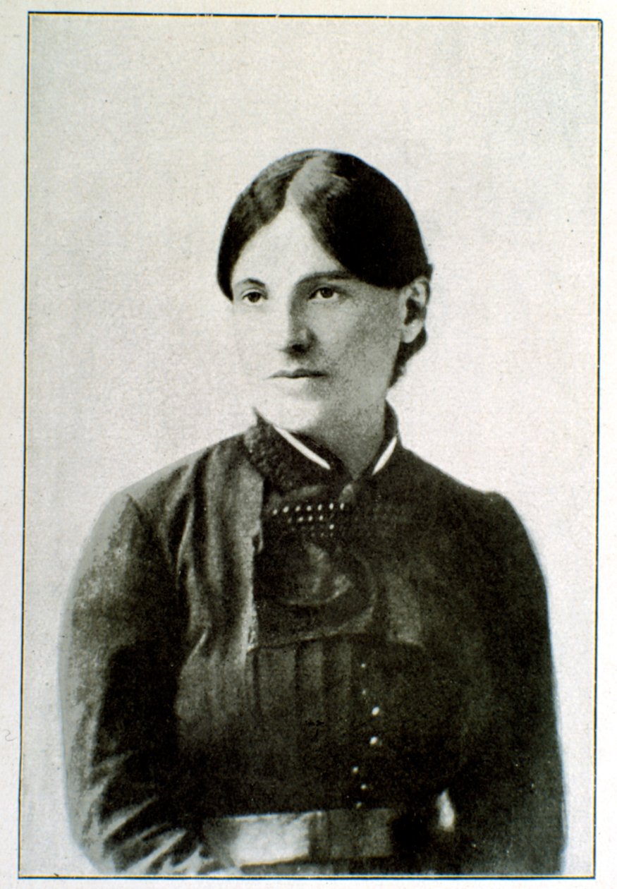 Portrett av Giuseppina Raimondi (1841-1918) Kona til patrioten og heltene til den italienske Risorgimento Giuseppe Garibaldi (1807-1882) av Unknown artist