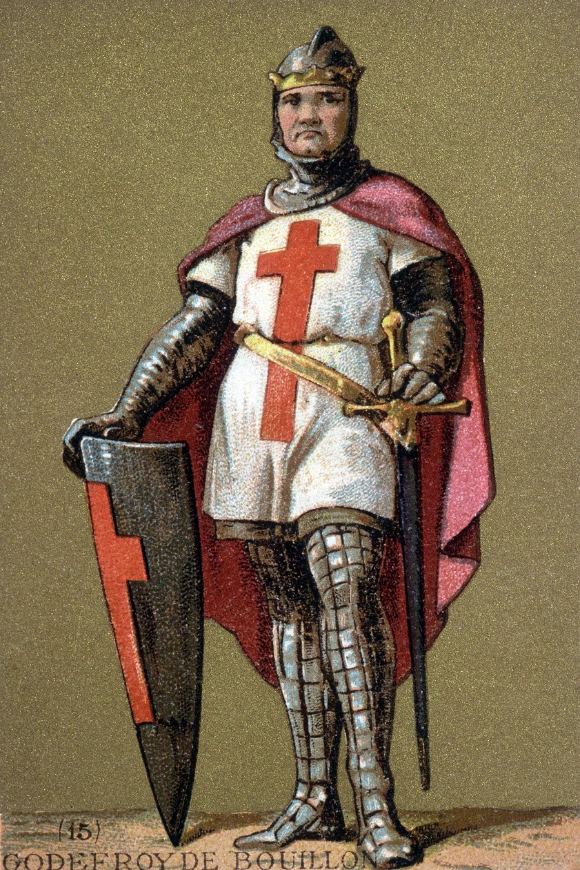 Portrett av Godfrey av Bouillon som korsfarer av Unknown artist