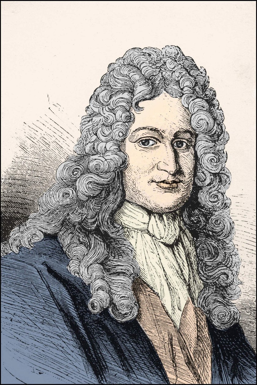 Portrett av Gottfried Wilhelm Leibniz (1646 -1716), tysk filosof. av Unknown artist
