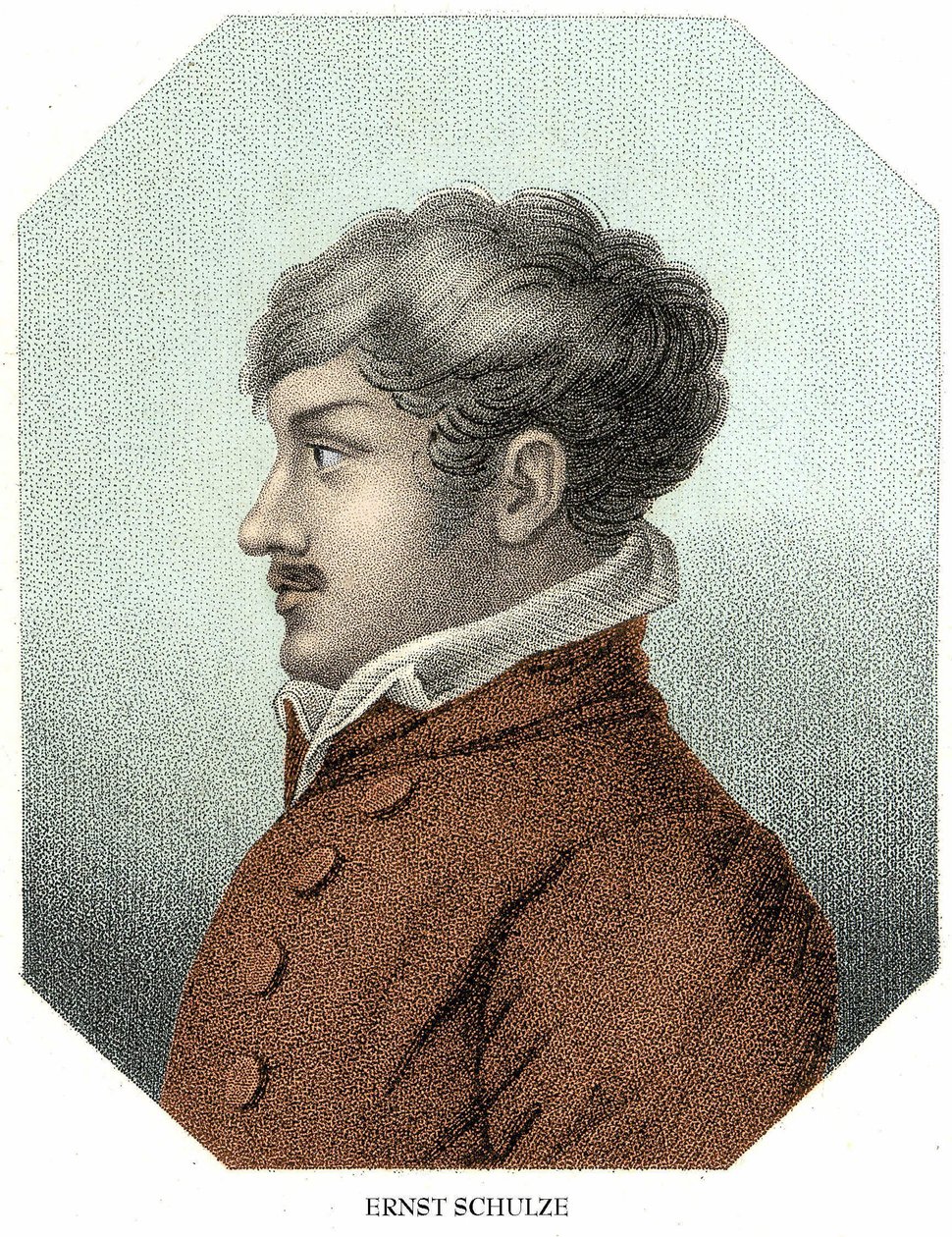 Portrait of Gottlob Ernst Schulze (1761 - 1833) German philosopher av Unknown artist
