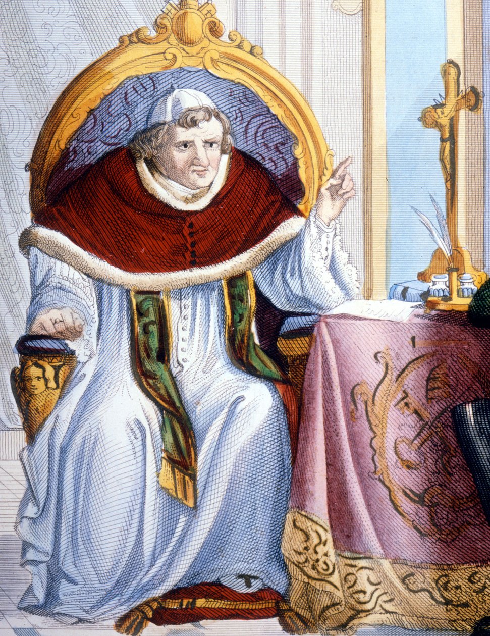 Portrett av Gregor XVI (1745 - 1846). av Unknown artist