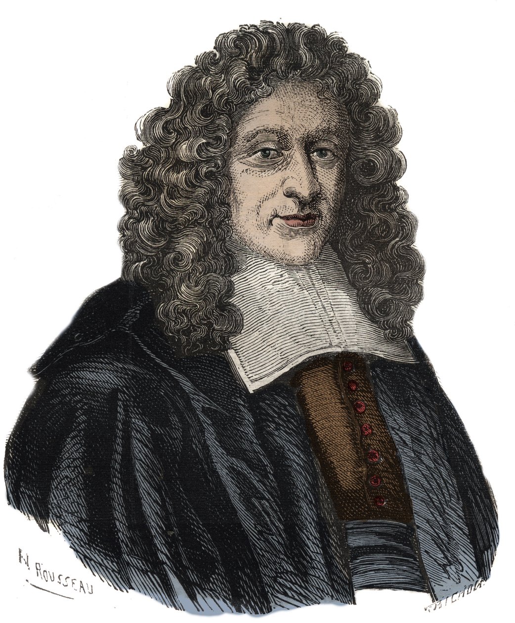 Portrett av Guillaume Amfrye, Abbe av Chaulieu (1639 -1720) fransk libertinsk poet av Unknown artist