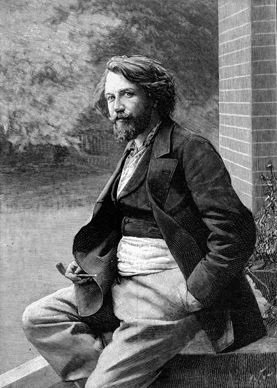 Portrett av Gustave Charpentier. Fransk komponist (1860 til 1956). av Unknown artist