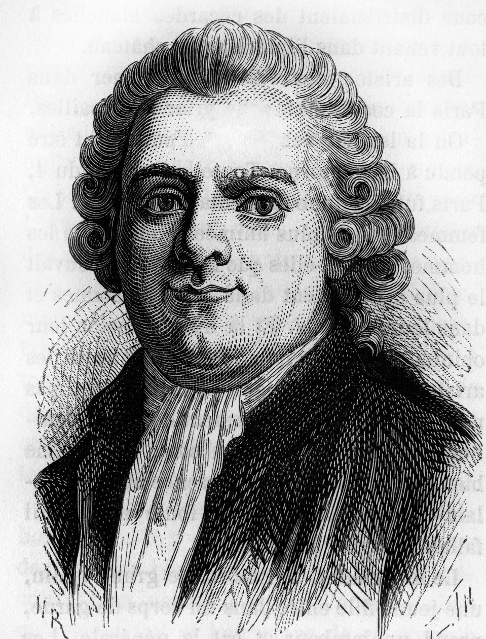 Portrett av Guy Jean Baptiste Target, fransk sorenskriver 1733-1807. av Unknown artist