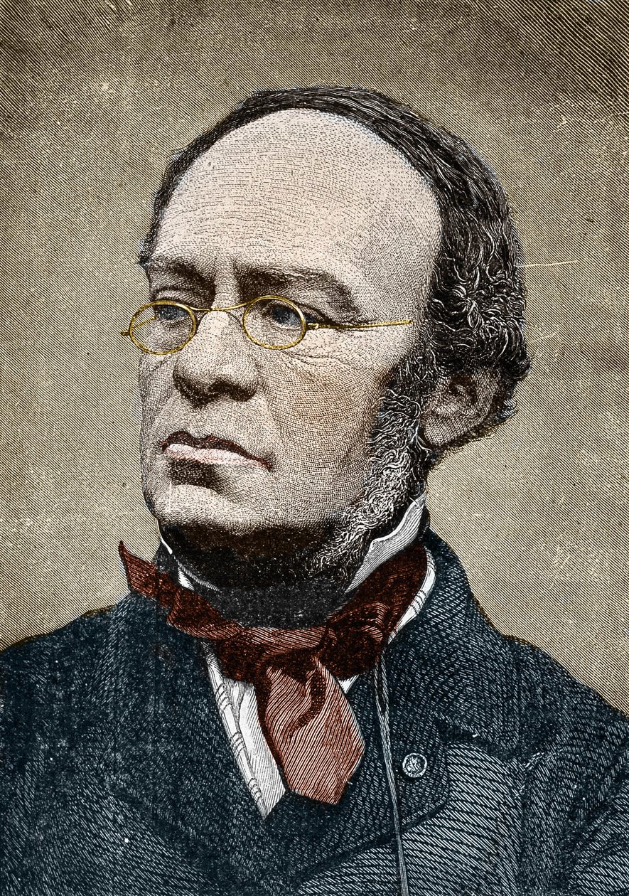Portrett av Halevy dit Jacques Fromental Levy, fransk komponist (1799-1862). av Unknown artist