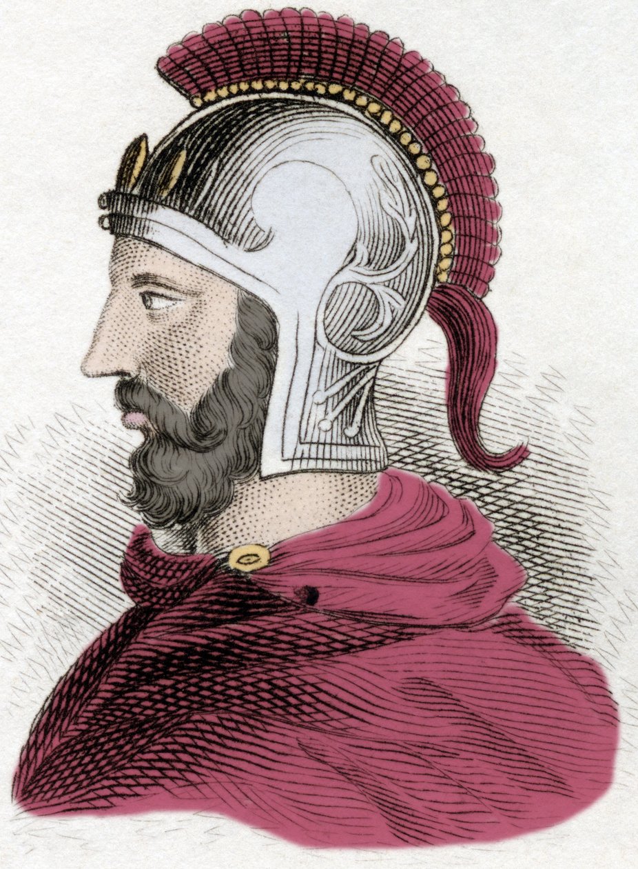 Portrett av Hannibal eller Annibal Barca (ca. 247-183 f.Kr.), karthaginsk general og statsmann. av Unknown artist