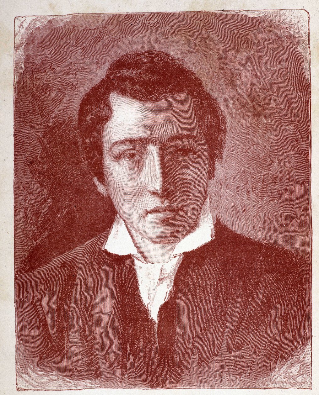 Portrett av Heinrich Heine, tysk forfatter - gravering av Unknown artist