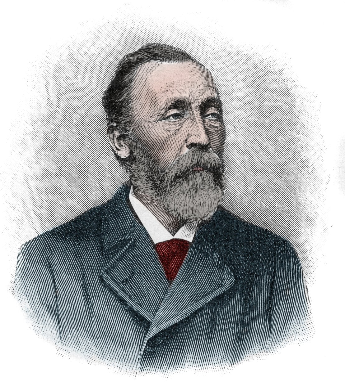 Portrett av Heinrich von Stephan (1831-1897), en generell postdirektør for det tyske riket som omorganiserte det tyske postvesenet av Unknown artist