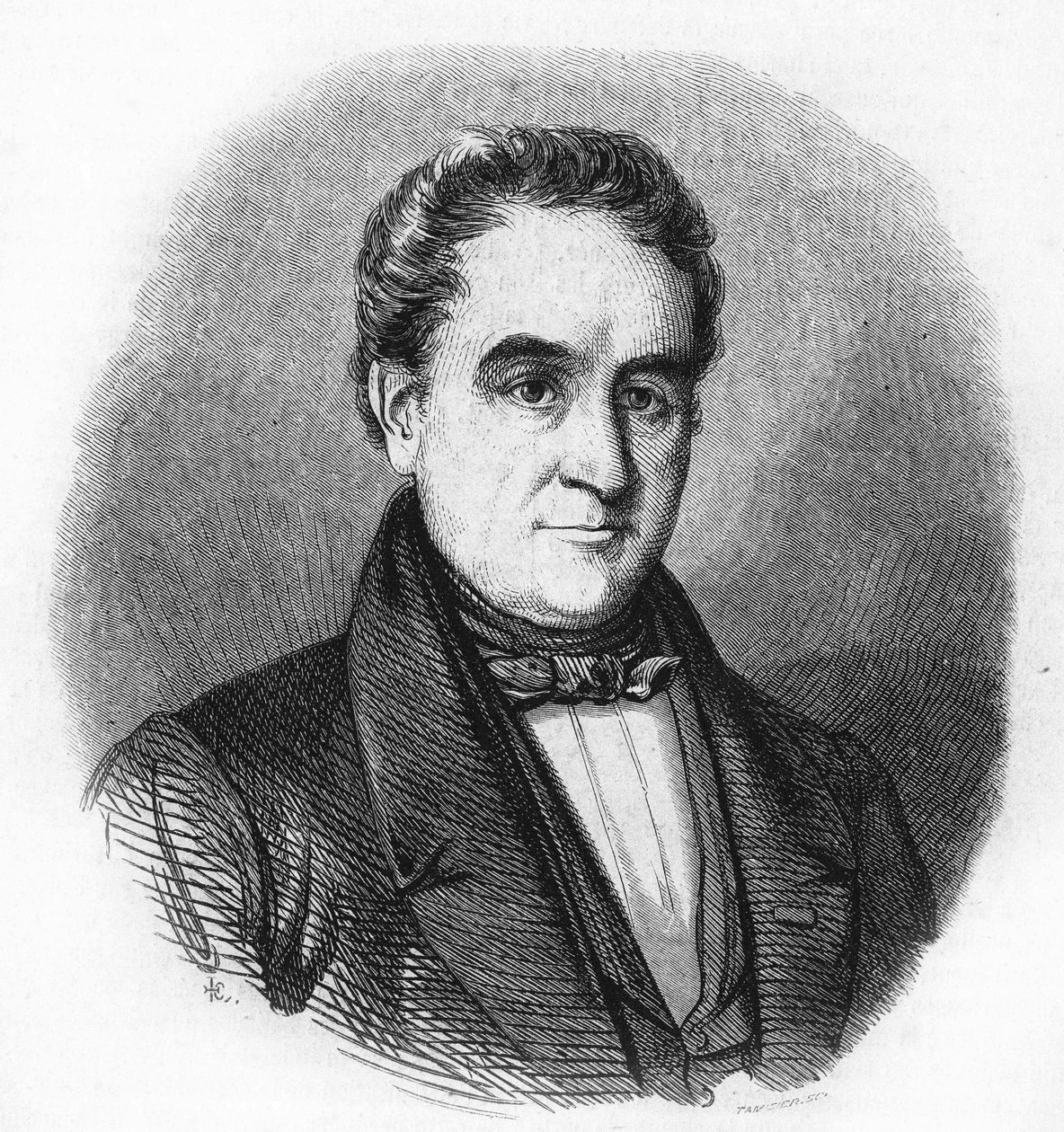 Portrett av Hendrik Tollens 1780-1856. nederlandsk poet. av Unknown artist