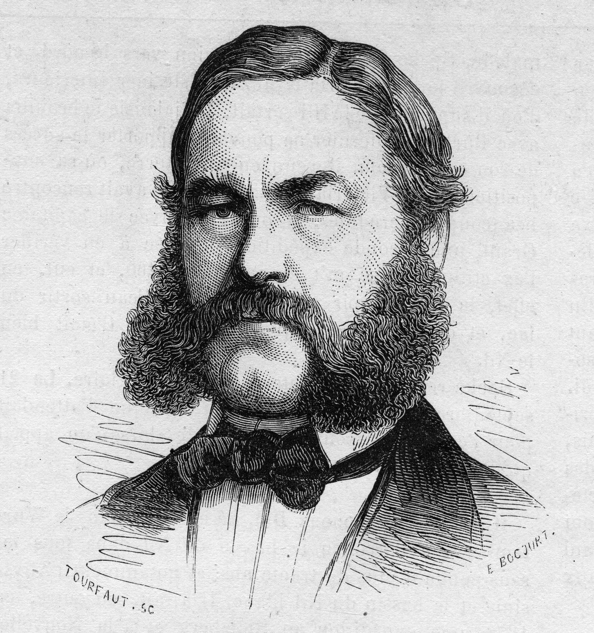 Portrait of Henri (Heinrich) Barth German traveler and explorer 1821-1865. av Unknown artist