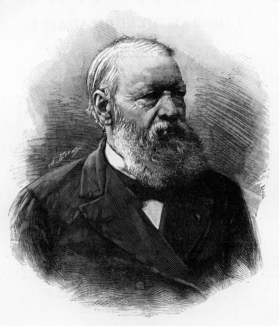 Portrait of Henri Conscience (Hendrik Conscience av Unknown artist