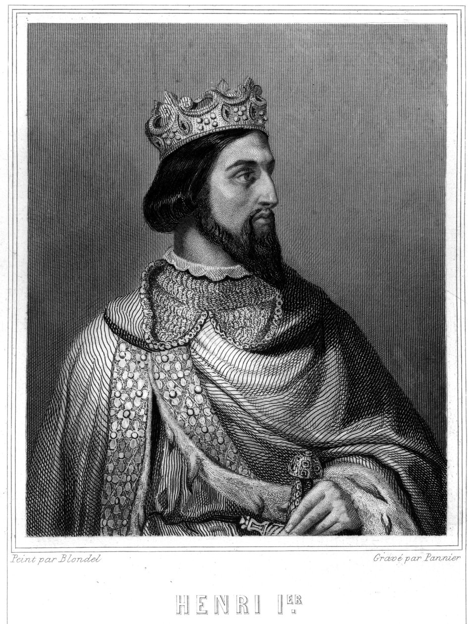 Portrait of Henri I (v. 1008 - 1060), King of France - in “” Histoire des Français”” by Lavallée, engraving, sd. av Unknown artist