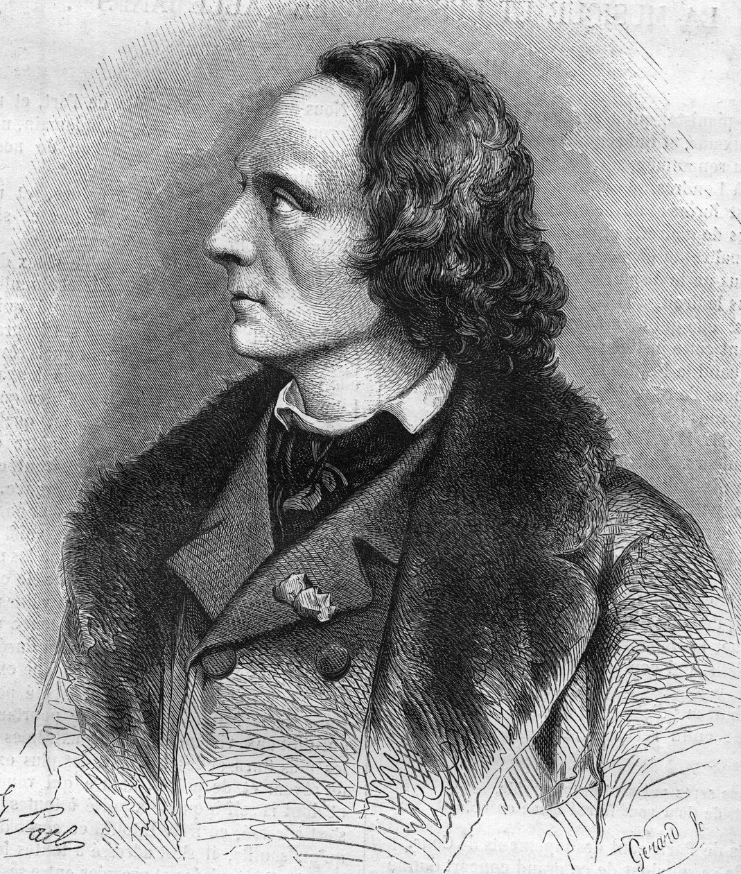 Portrett av Henri Litolff (1818-1891), fransk pianist og komponist. av Unknown artist