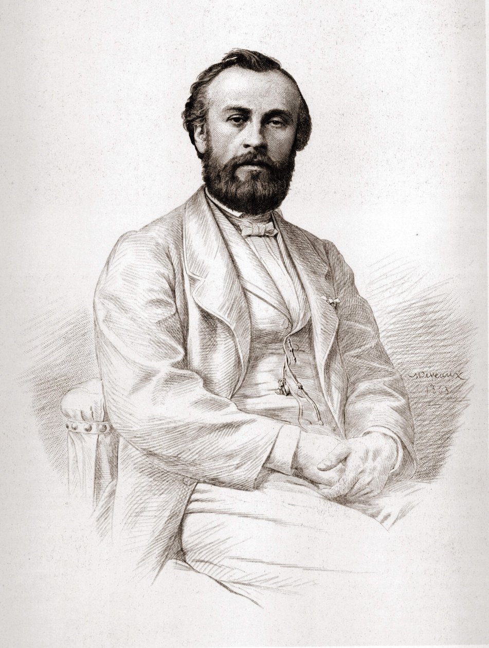Portrett av Henry Giffard (1825-1882), fransk ingeniør. av Unknown artist