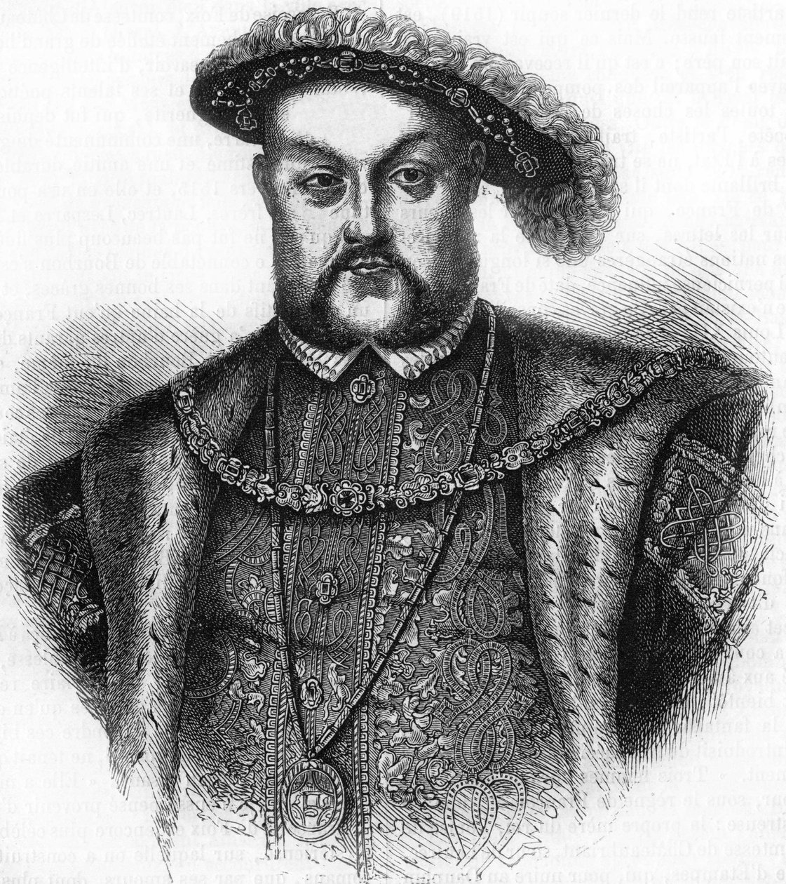 Portrett av Henry VIII, konge av England og Irland (1491-1547). av Unknown artist