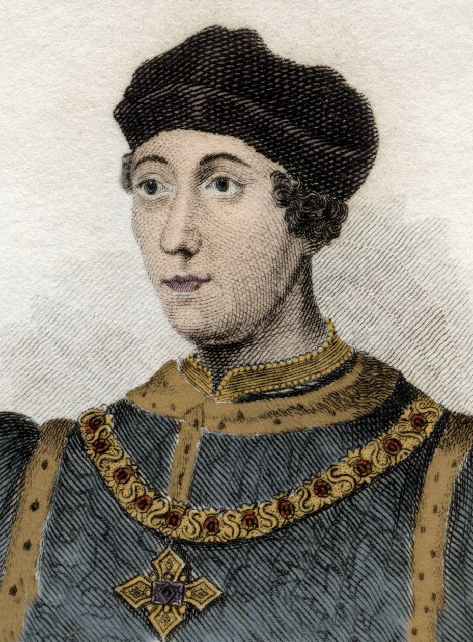 Portrett av Henrik VI (1421-1471), konge av England. av Unknown artist