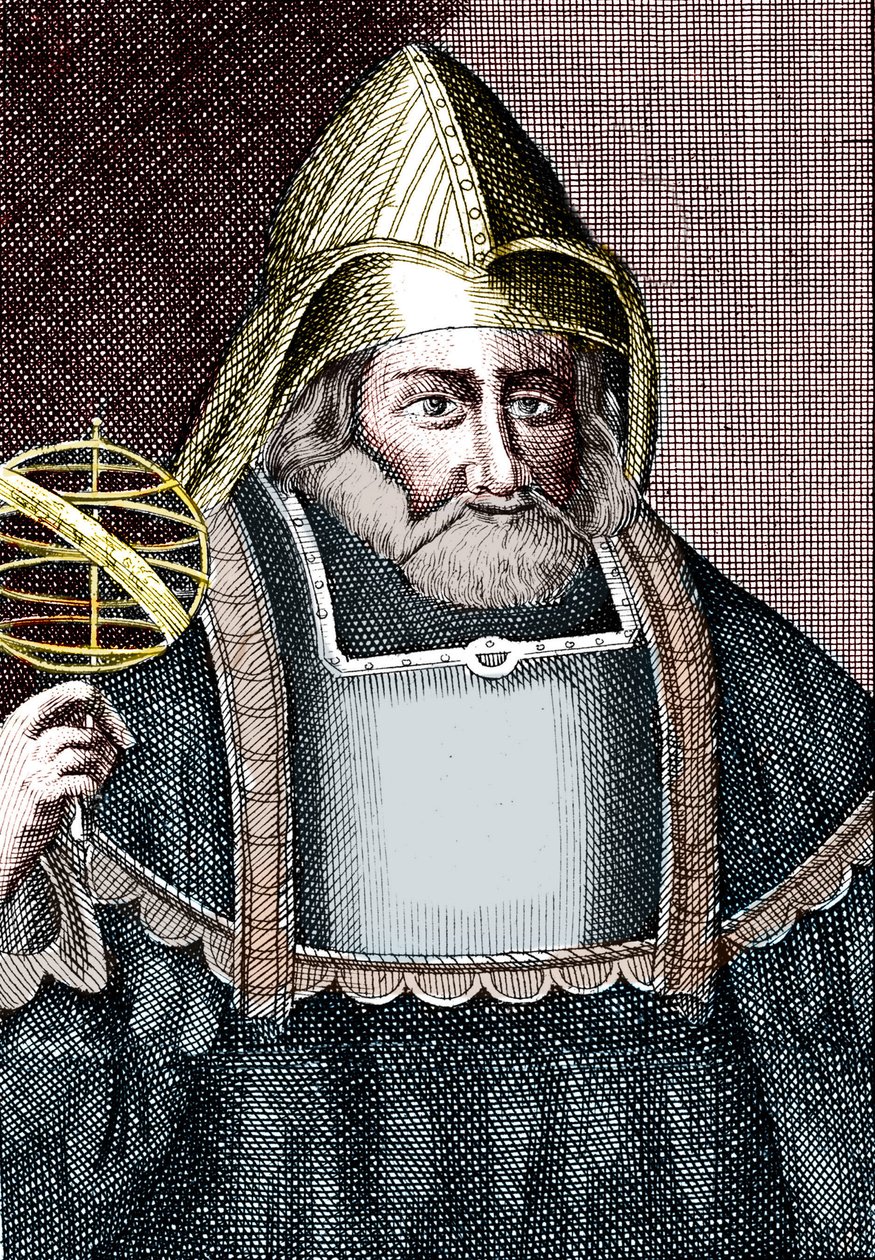 Portrett av Hermes Trimegiste (Trismegistus). av Unknown artist