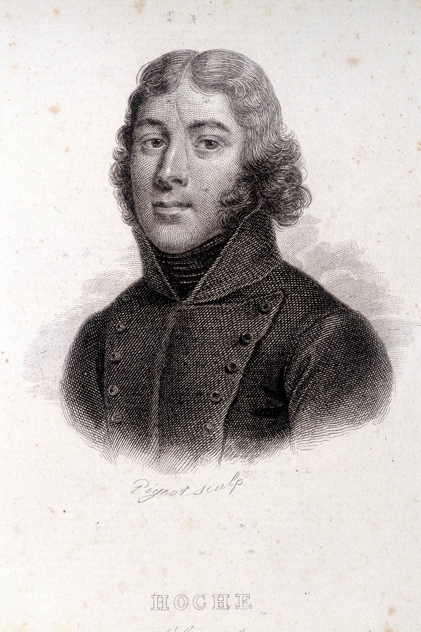 Portrett av Hoche, gravering fra 1800-tallet av Unknown artist