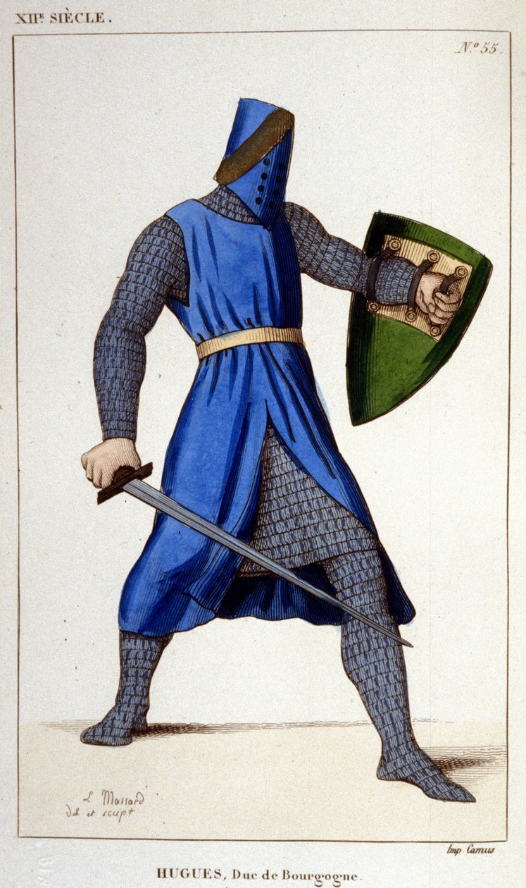 Portrett av Hugh III, hertug av Burgund (11148-1192). av Unknown artist