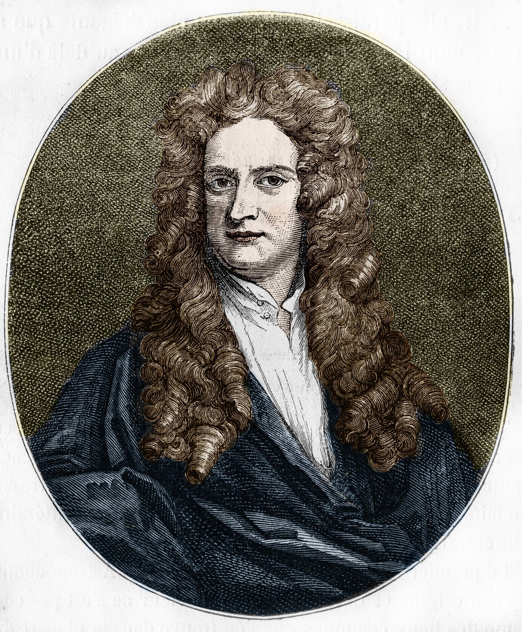 Portrett av Isaac Newton (1642-1727) engelsk fysiker. av Unknown artist