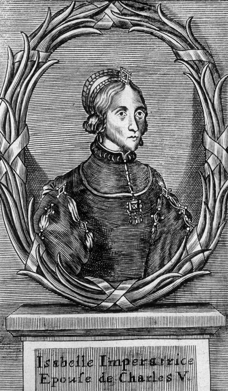 Portrait of Isabelle, Imperator and Wife of Charles V - n.d. av Unknown artist