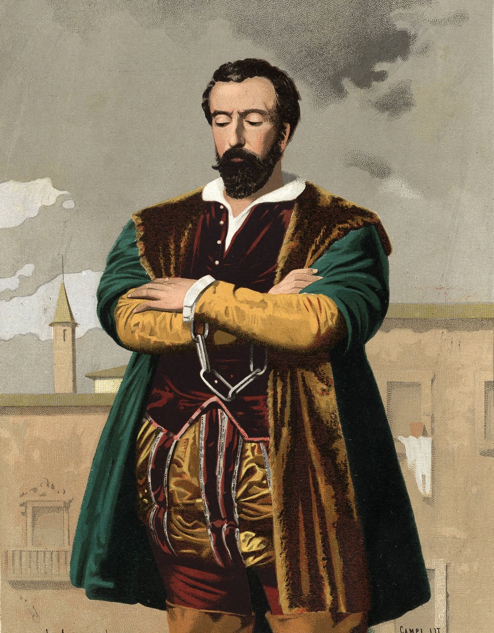 Portrett av JOHN OF THE PADDLE av Unknown artist