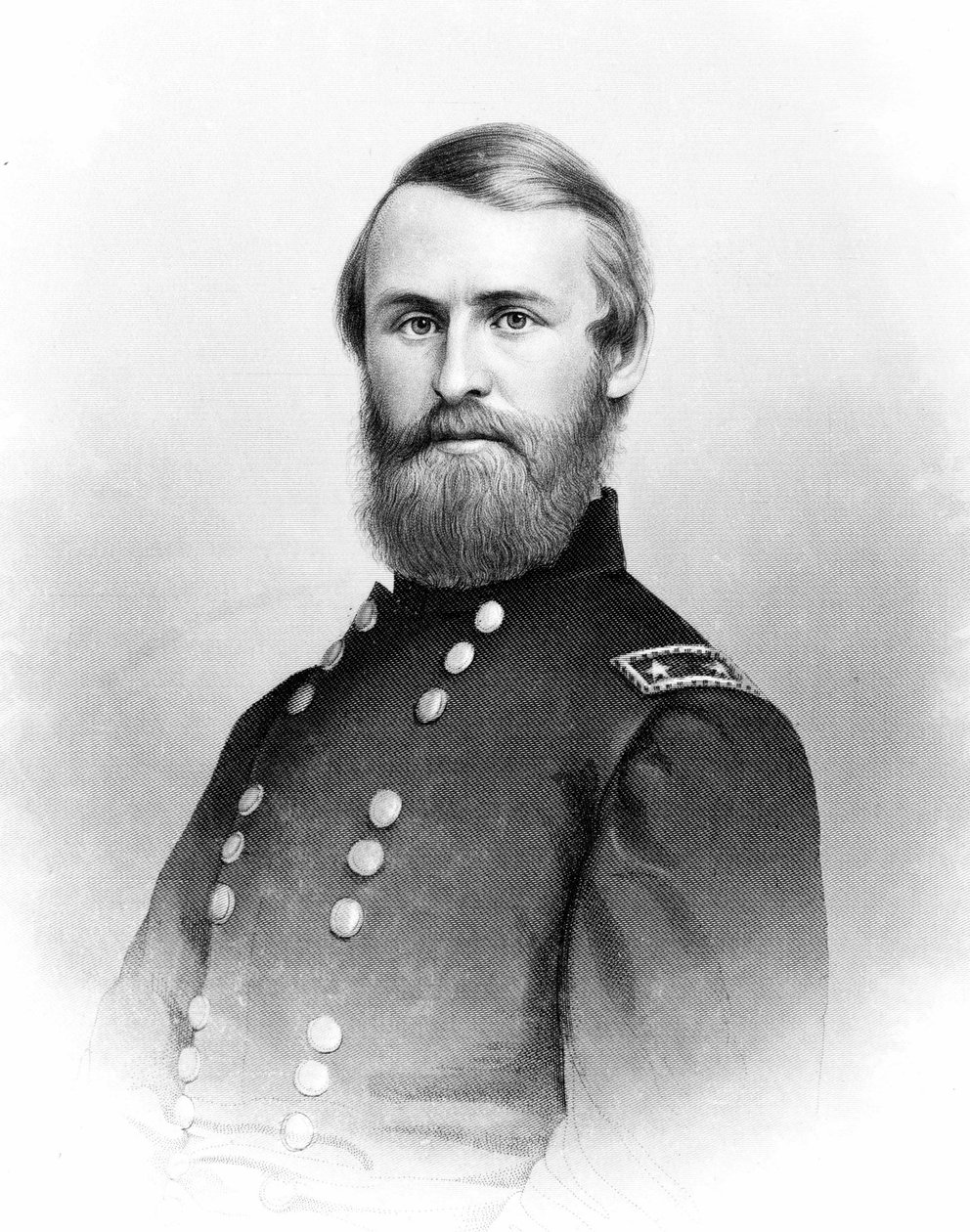 Portrett av Jacob Dolson Cox som deltok i borgerkrigen. av Unknown artist