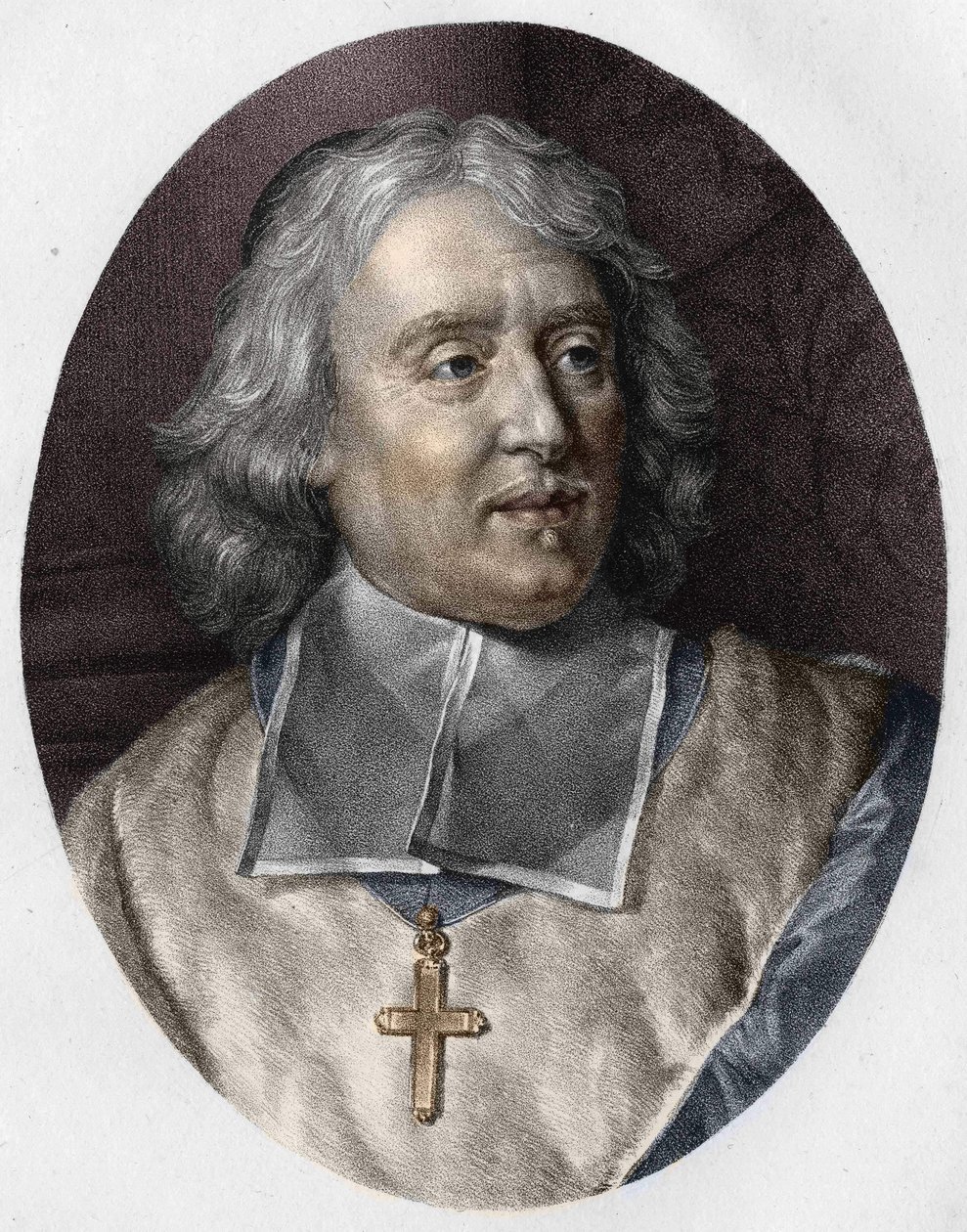 Portrett av Jacques-Benigne (Jacques Benigne) Bossuet (1627 - 1704). av Unknown artist