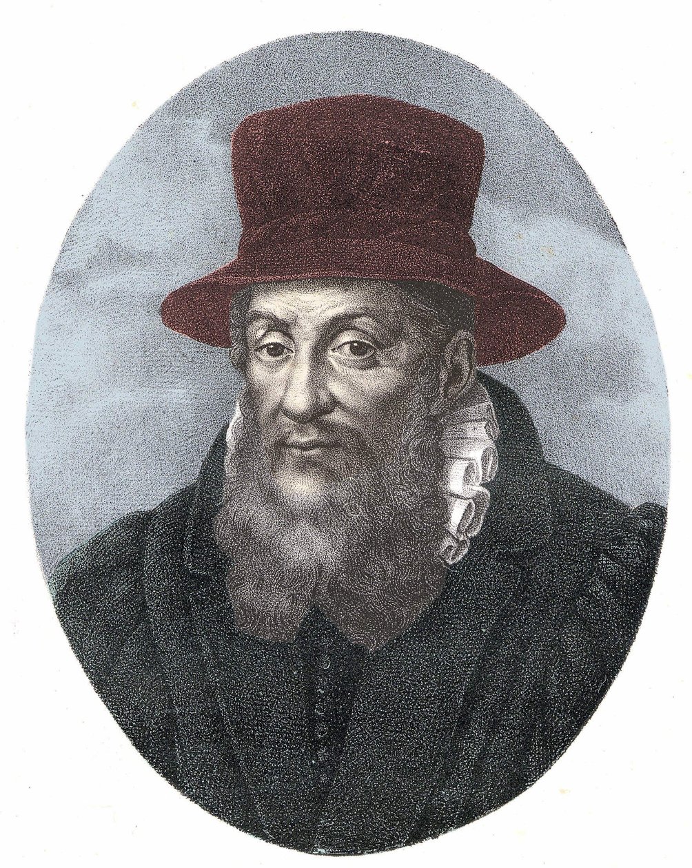 Portrait of Jacques Cujas (1520 - 1590) jurisconsulte francais av Unknown artist