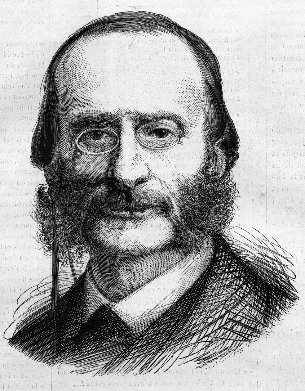Portrett av Jacques Offenbach av Unknown artist