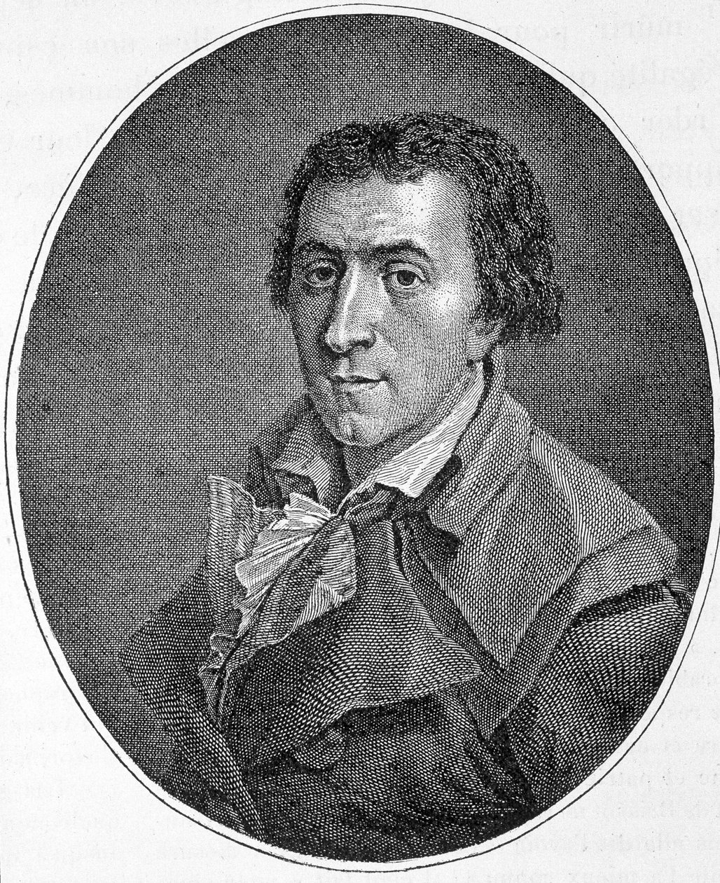 Portrett av Jacques Pierre Brissot dit Brissot de Warville (1754-1793), fransk journalist og politiker. Han grunnla Society of Friends of Black, en tilhenger av avskaffelsen av slaveri. Gravering fra 1800-tallet. av Unknown artist