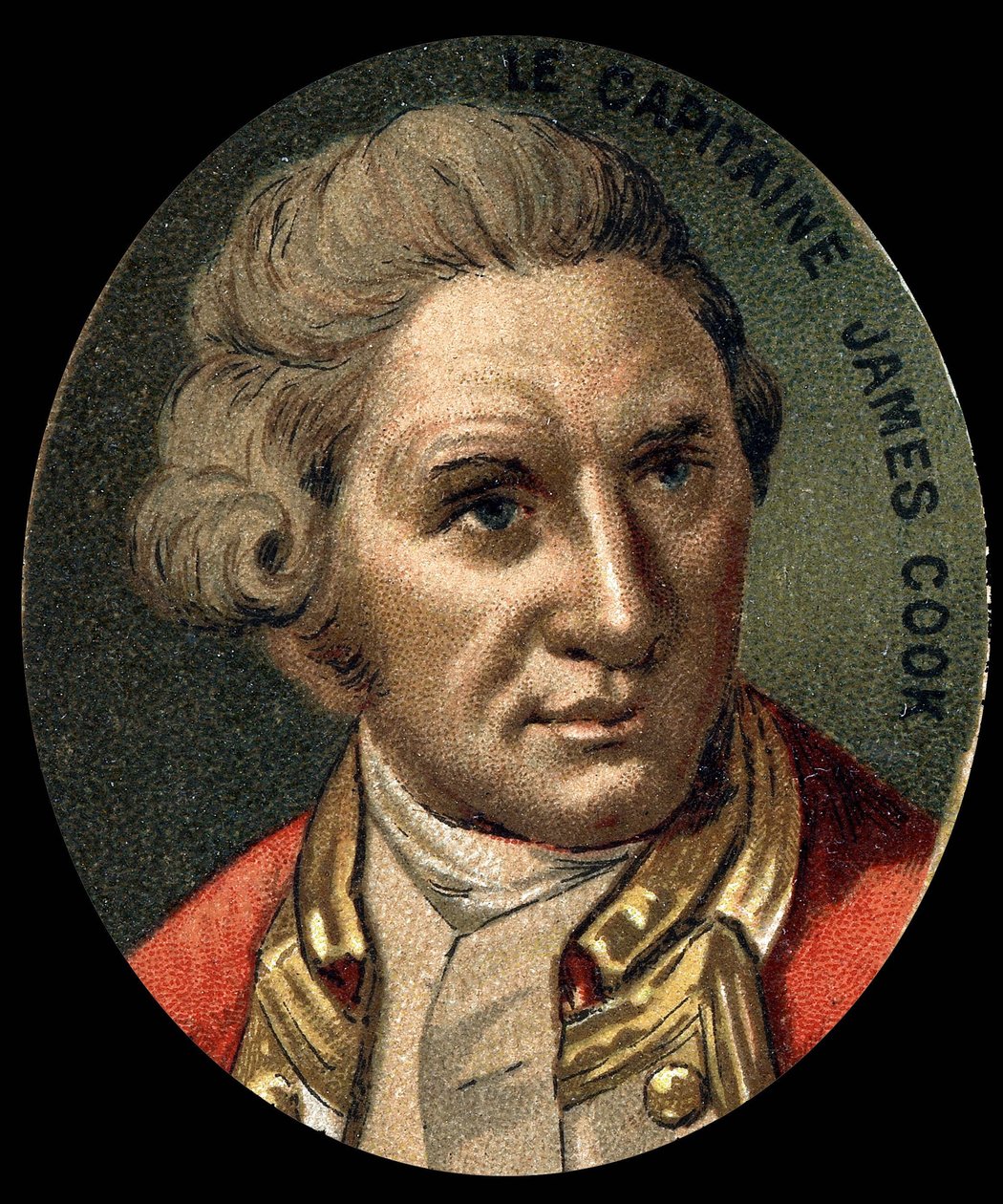 Portrett av James Cook (1728-1779), britisk navigatør. av Unknown artist