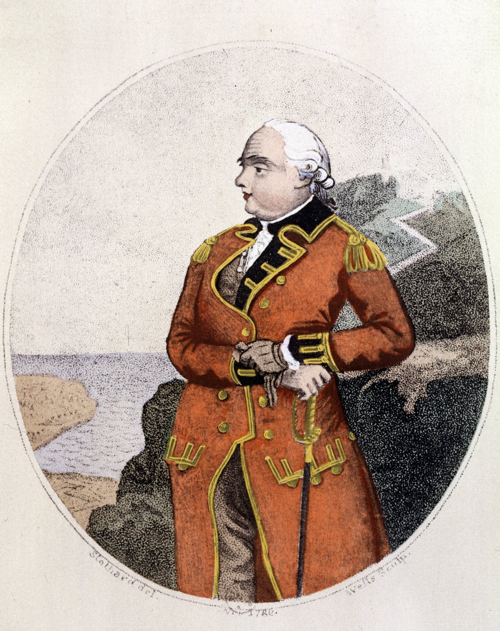 Portrett av James Cook (1728 - 1779) av Unknown artist