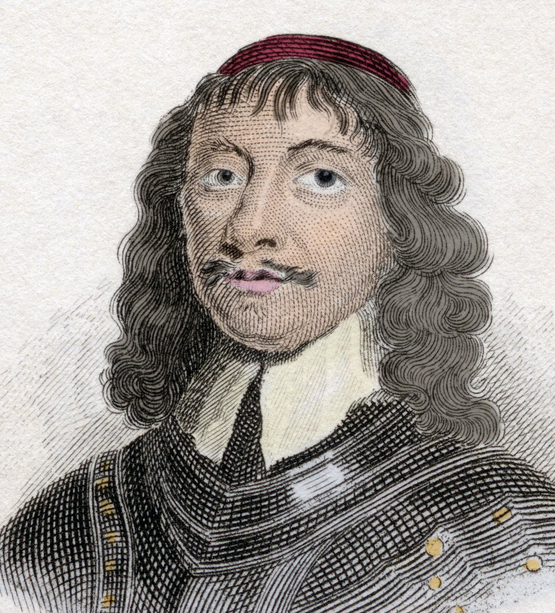 Portrett av James Graham (1612-1650) 5. jarl og 1. markis av Montrose, skotsk adel og militær. av Unknown artist
