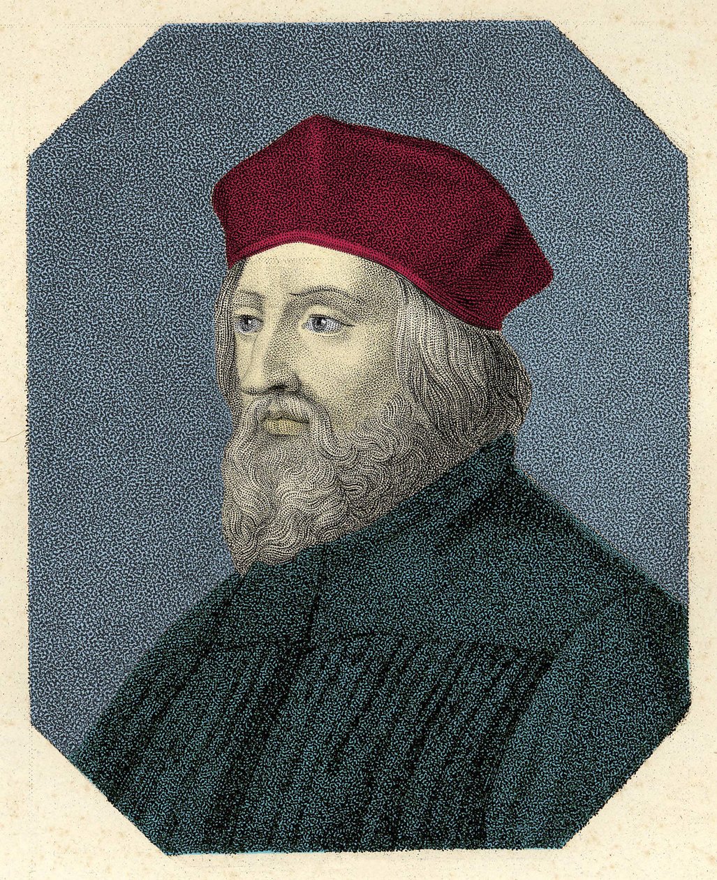 Portrett av Jan Hus (eller Jean Huss av Unknown artist