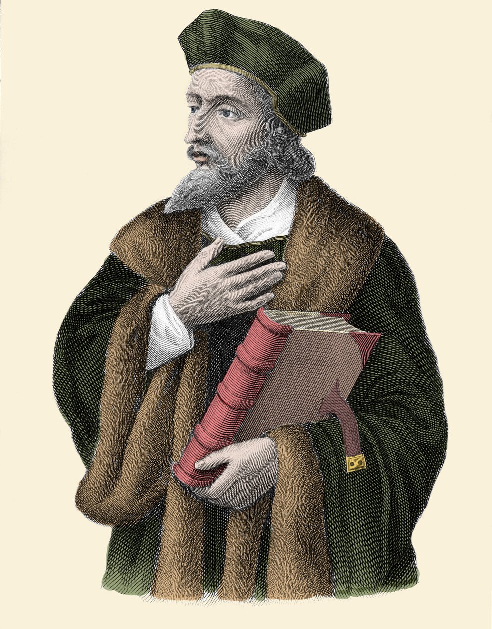 Portrett av Jan Hus (eller Jean Huss av Unknown artist