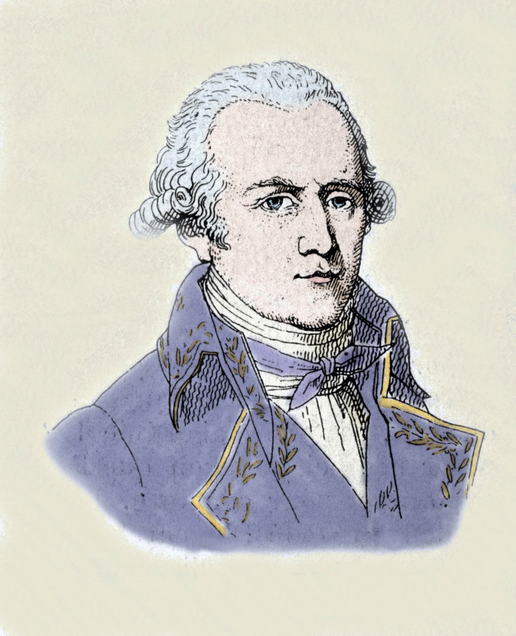 Portrett av Jean-Baptiste (Jean Baptiste) Lamarck (1744-1829). av Unknown artist