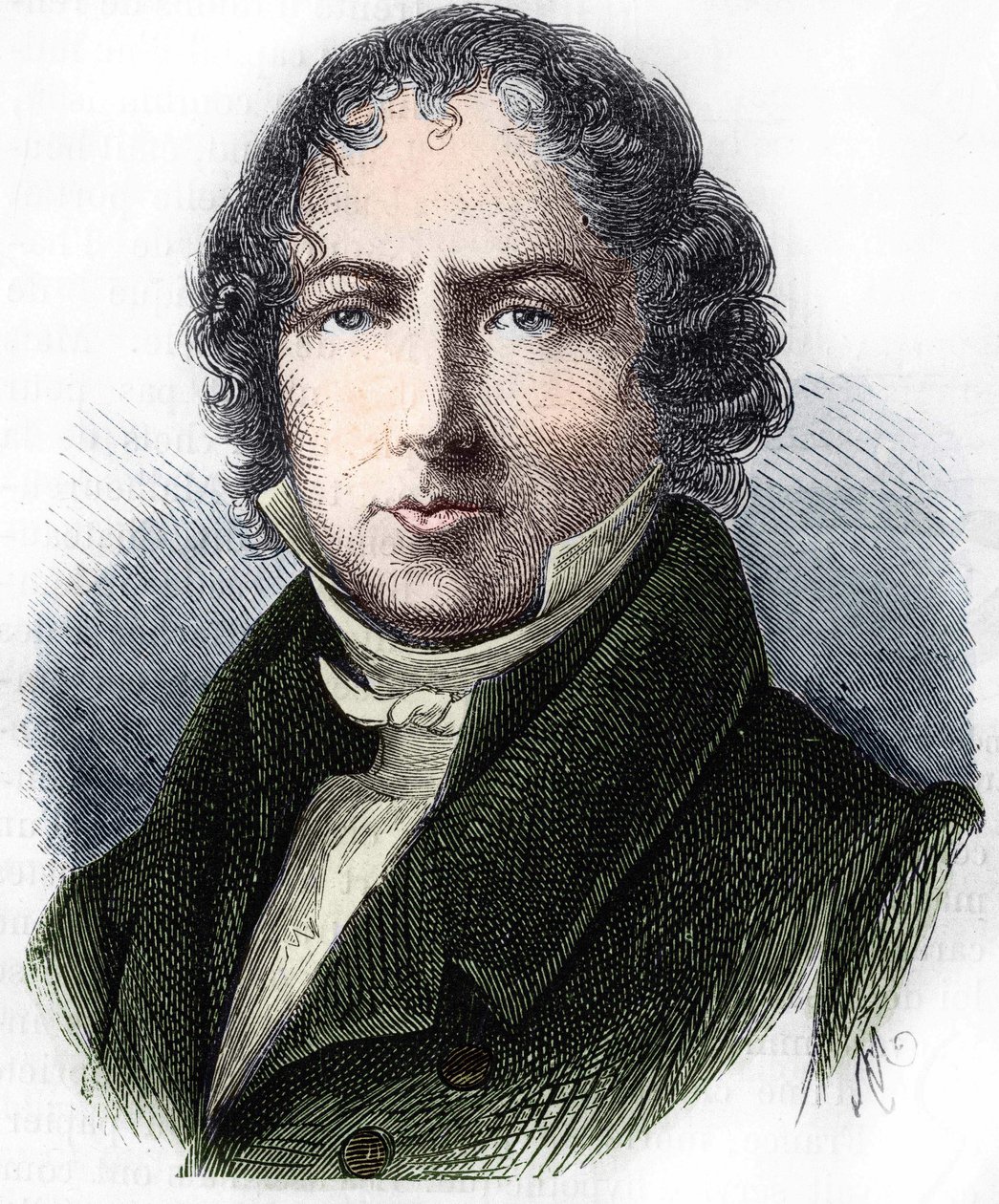 Portrait of Jean-Baptiste Biot (1744 - 1862), French chemist. av Unknown artist