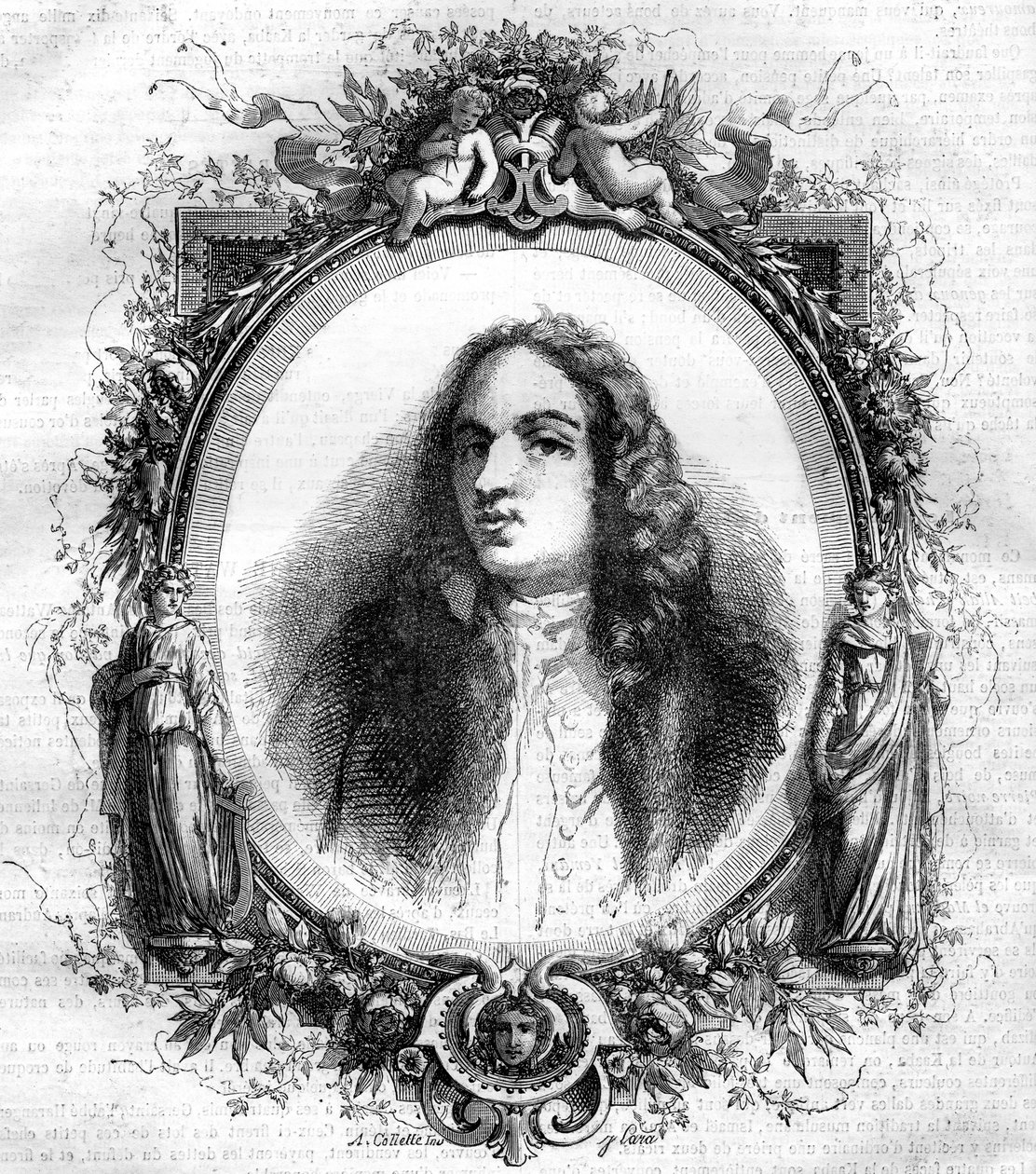 Portrett av Jean Antoine Watteau (1684-1721), fransk maler. av Unknown artist