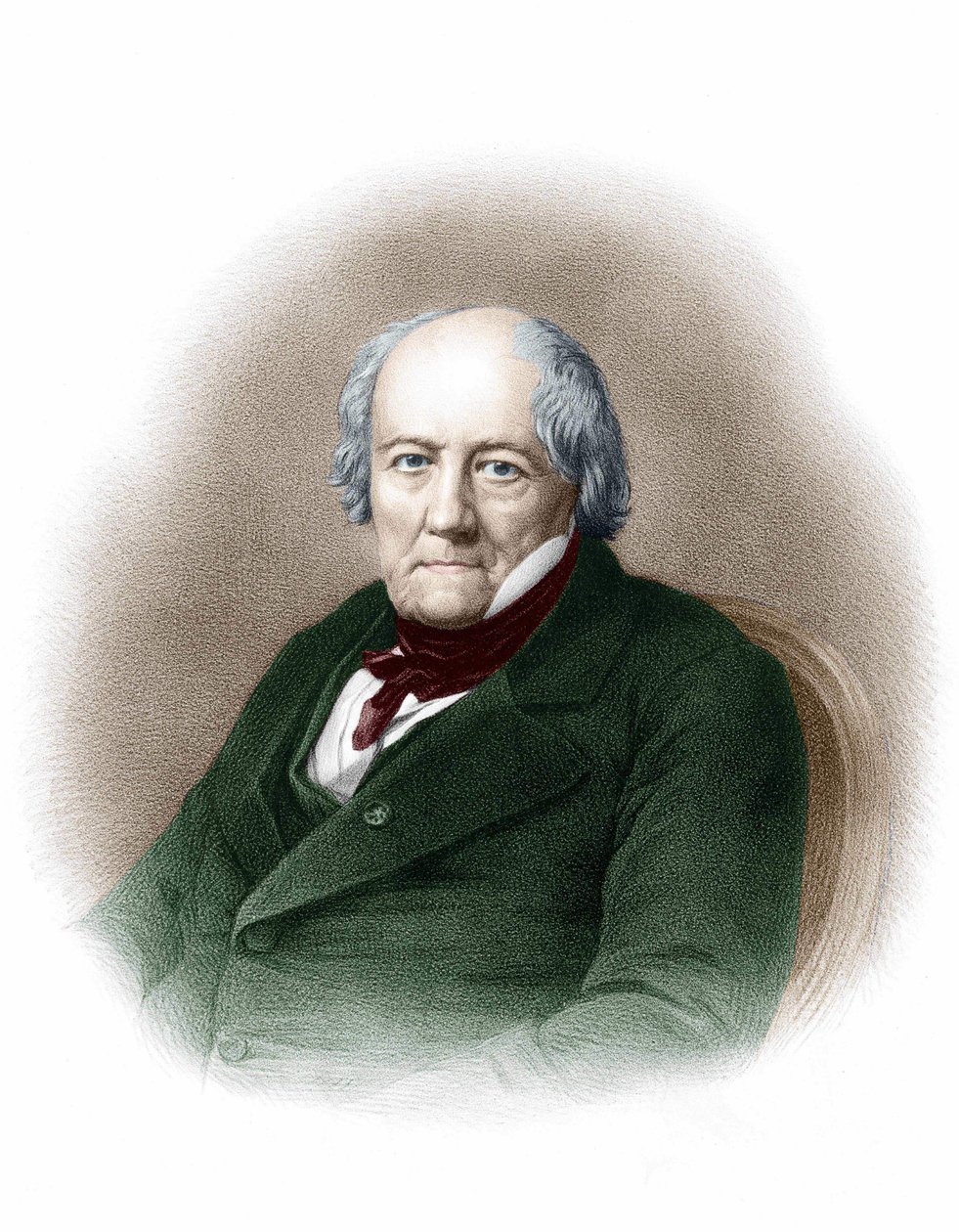 Portrett av Jean Baptiste Biot (1744 - 1862), fransk kjemiker. av Unknown artist