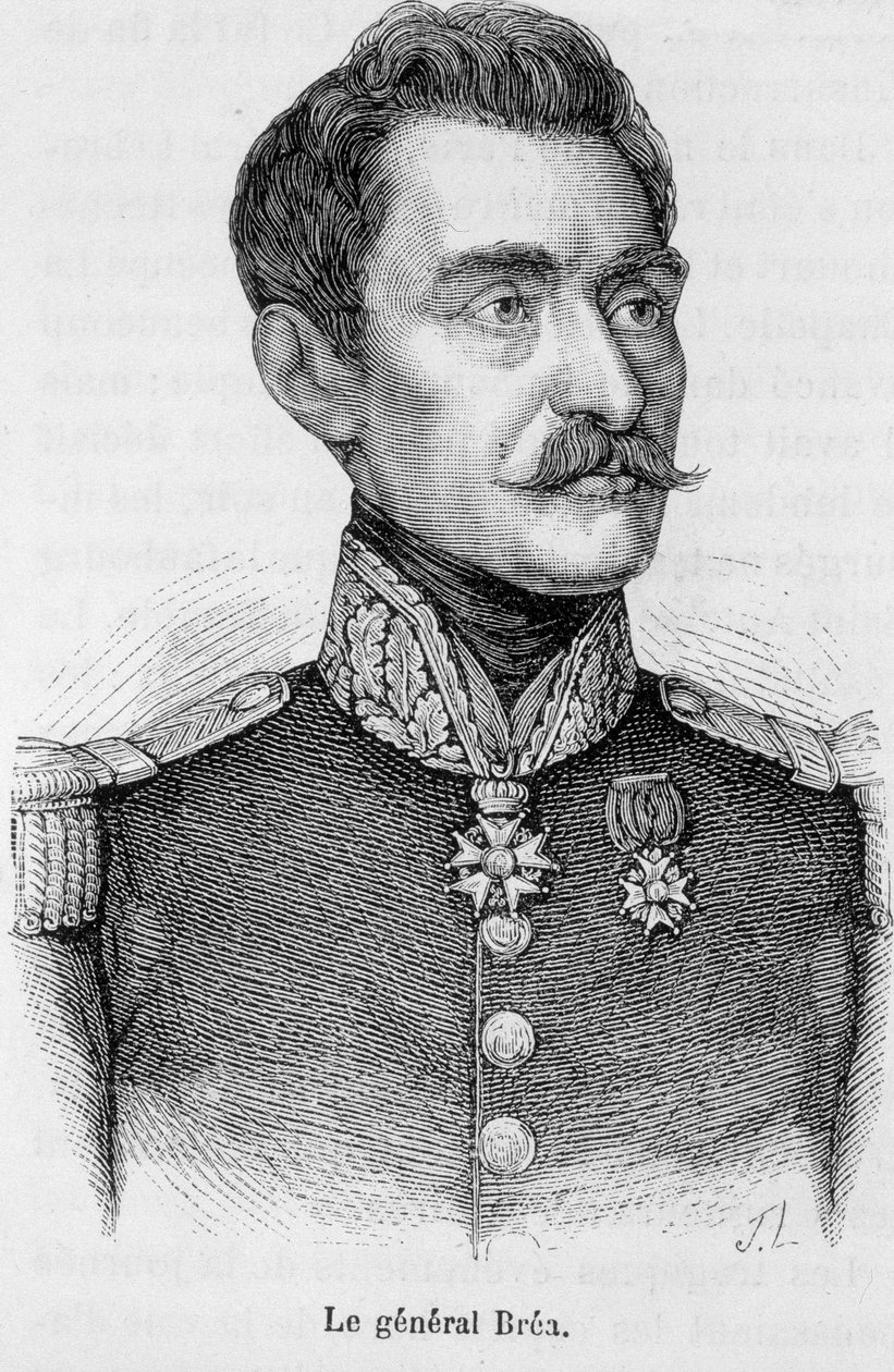 Portrett av Jean Baptiste Fidele Brea, fransk general (1790-1848). av Unknown artist